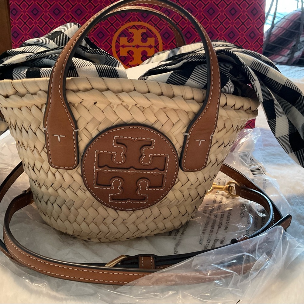 Tory Burch Ella Straw Mini Bag